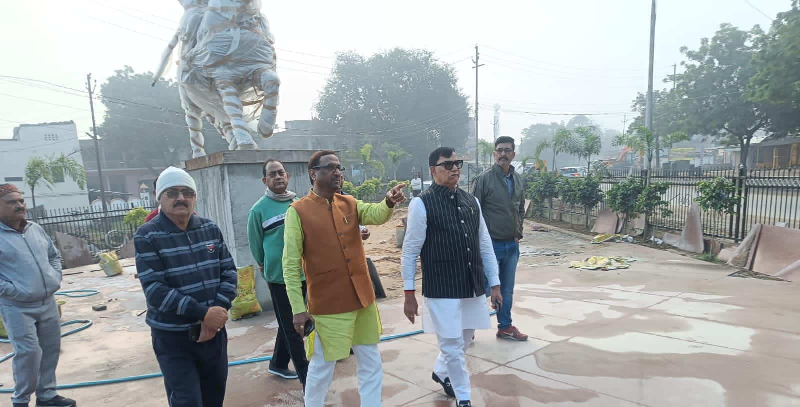 कृपाशंकर सिंह ने किया महाराणा प्रताप मूर्ति स्थल का निरीक्षण,#UpTalkNews